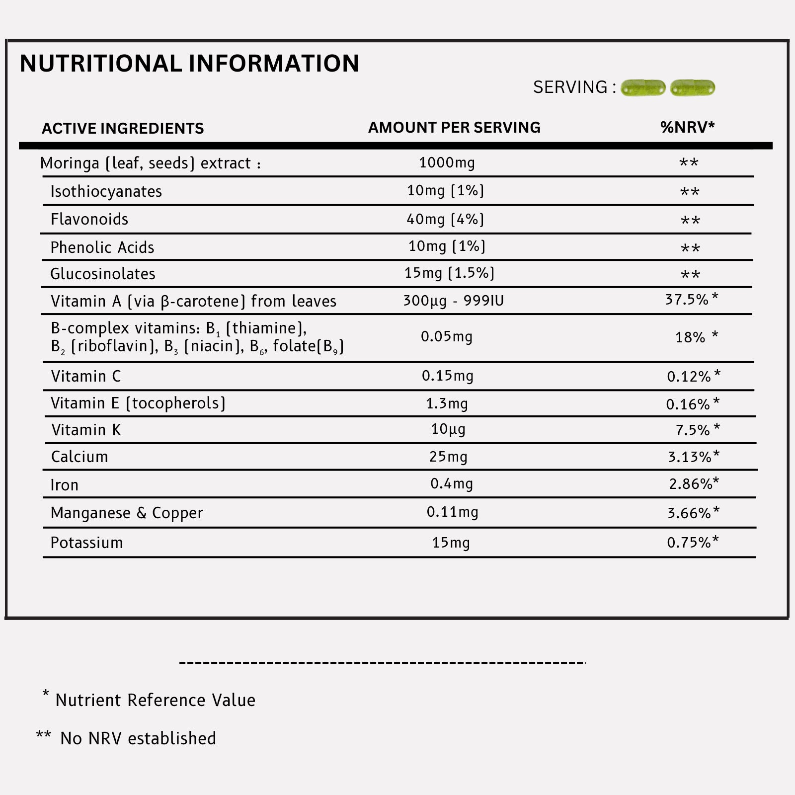moringa leaf extract facts