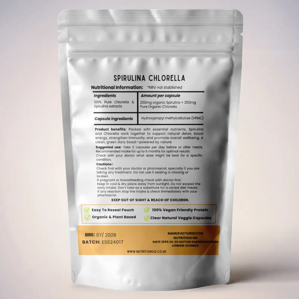 spirulina and chlorella