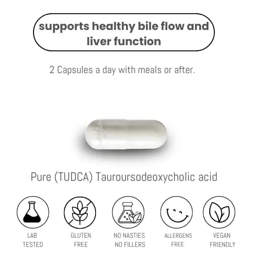 TUDCA Supplement UK – 400mg Capsules